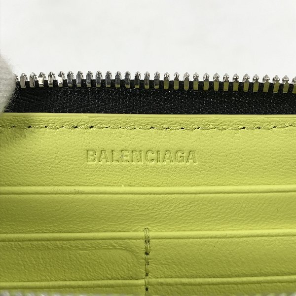 BALENCIAGA/バレンシアガ ラウンドジップ レザー ロングウォレット 長