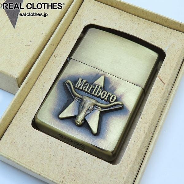 ZIPPO/ジッポー Marlboro マルボロ ロングホーンスター メタル貼り 94