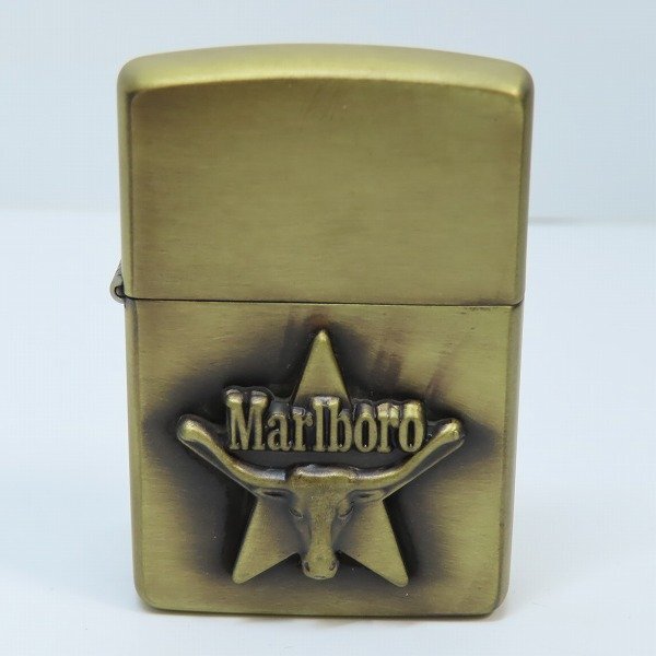 Marlboro zippo マルボロ　ジッポ　ロングホーン ZIPPO/ジッポー Marlboro マルボロ ロングホーンスター メタル貼り 94