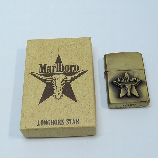 ZIPPO/ジッポー Marlboro マルボロ ロングホーンスター メタル貼り 94