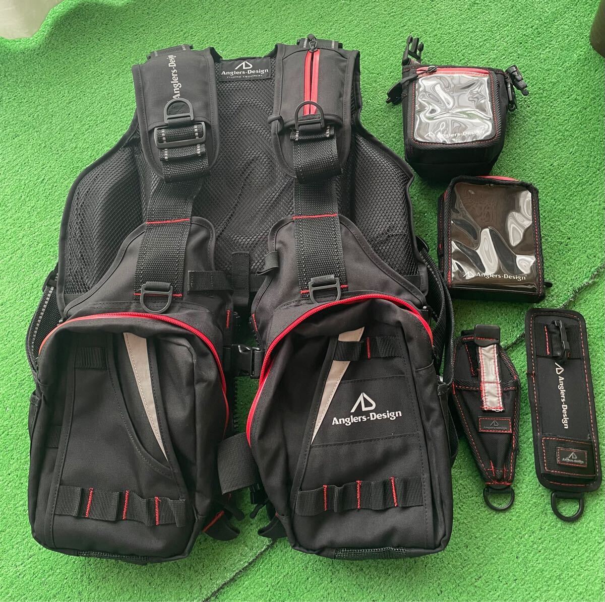 アングラーズデザイン フローティングベスト ほか 付属品 中古品