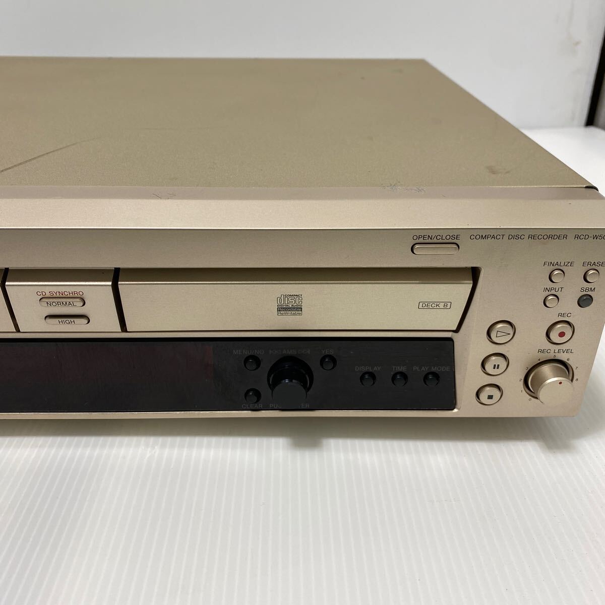 必見！5連CDチェンジャー&ダビング録音可ソニーCDレコーダーRCD-W500C ジャンク品 SONY ソニー RCD-W500C 5連装CDチェンジャー CDデッキ CD