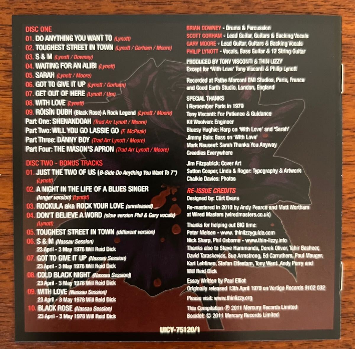 国内盤 THIN LIZZY BLACK ROSE DELUXE EDITION 紙ジャケ 2 SHM-CD Gary Moore ...