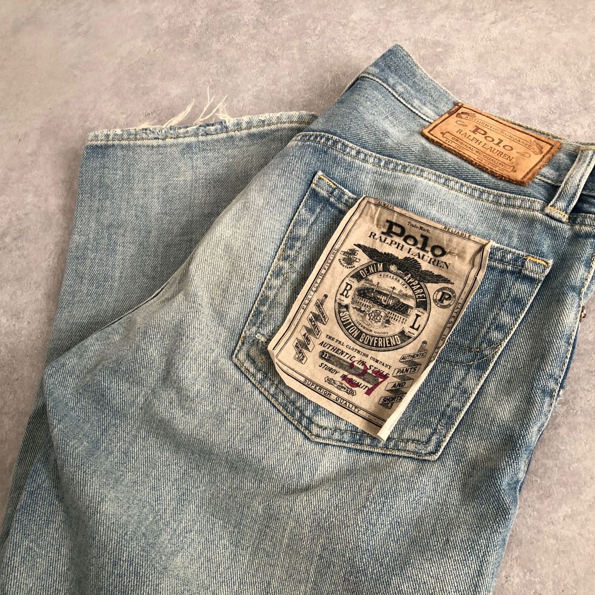 POLO RALPH LAUREN○ヴィンテージダメージ加工 デニム パンツ○ラルフ