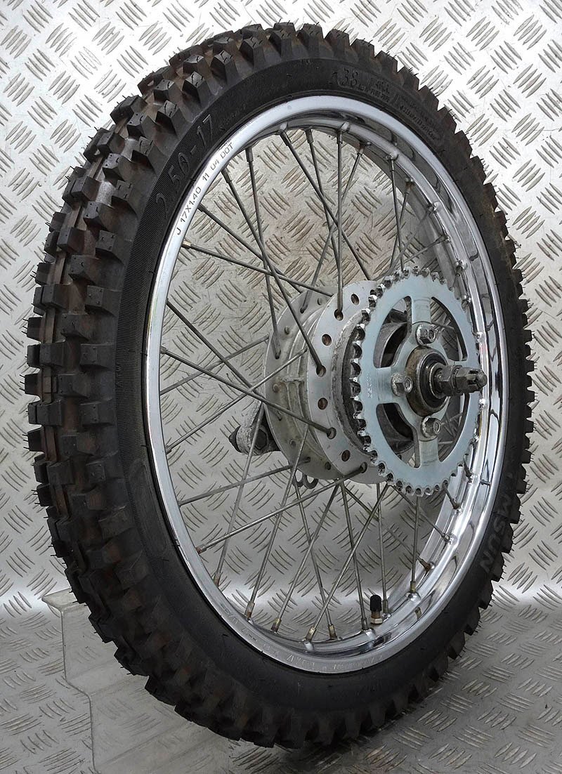 スーパーカブ90 HA02 タイヤ付き リアホイール f67-04s14 J17×1.40