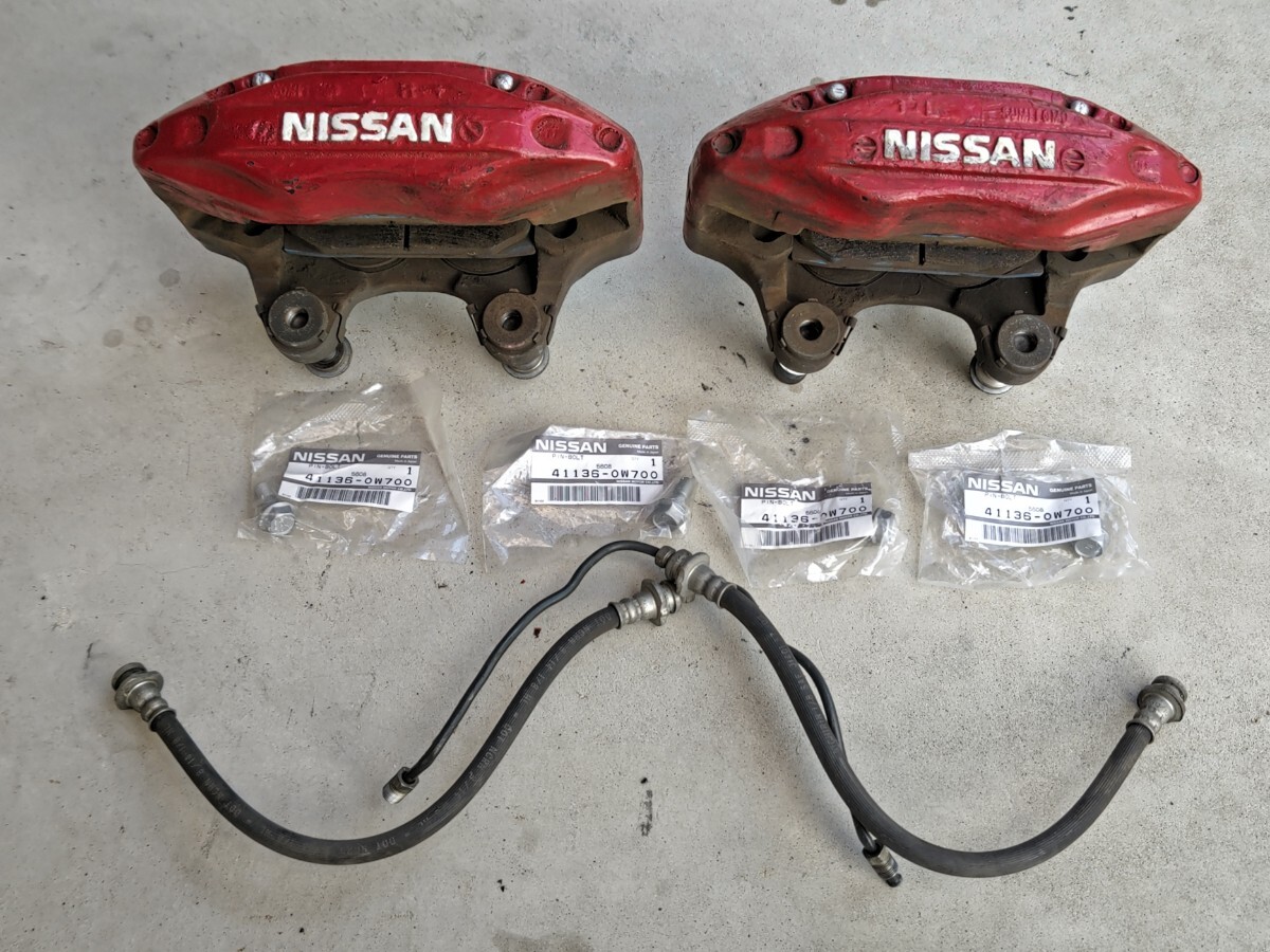日産 ブレーキ フロント キャリパー 4POT スカイライン R32 R33 R34