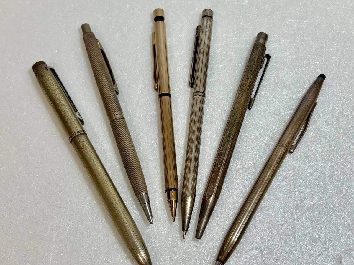 B1721aH 1スタ 1～ 万年筆 ボールペン シャーペン まとめ売り 10本 PILOT MONTBLANC など 文房具 筆記用具 ジャンク 現状品_4