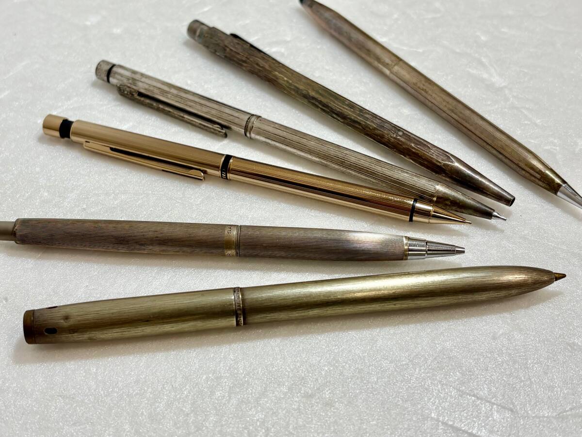 B1721aH 1スタ 1～ 万年筆 ボールペン シャーペン まとめ売り 10本 PILOT MONTBLANC など 文房具 筆記用具 ジャンク 現状品_6