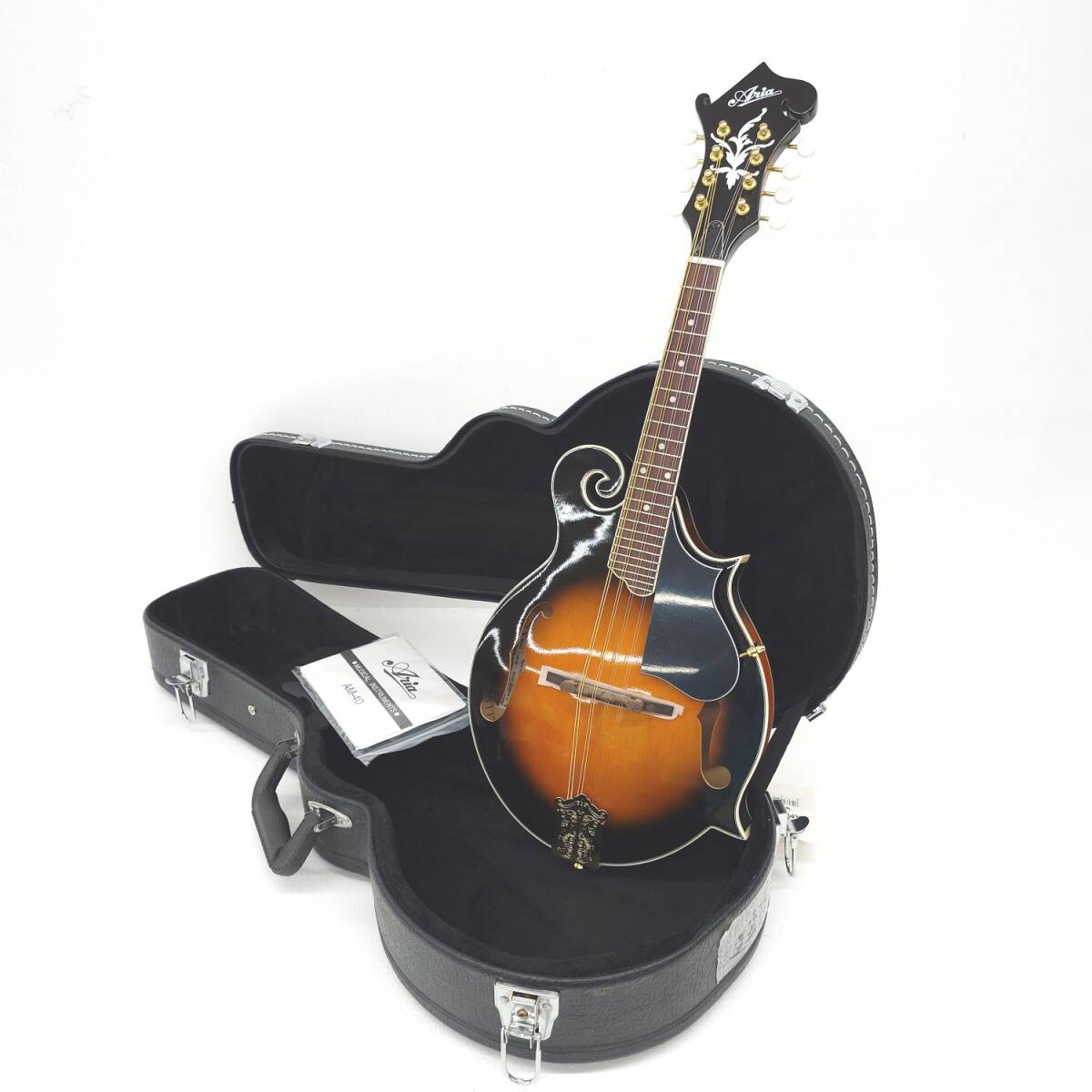 中古品】Aria AM-40 アリア フラットマンドリン ハードケース付き