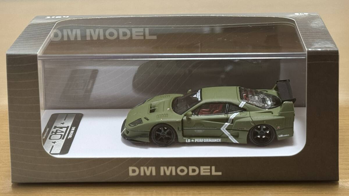 1/64 DM model Ferrari フェラーリ F40 LBWK Zero Fighter Green 検索用:1/87 1/43 1 ...