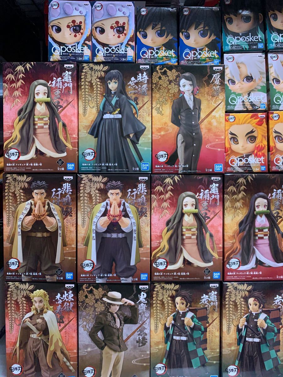 鬼滅の刃 フィギュア　まとめ売り　絆の装　qposket 鬼滅の刃 フィギュア まとめ売り 38体 絆ノ装 qposket 未開封 鬼