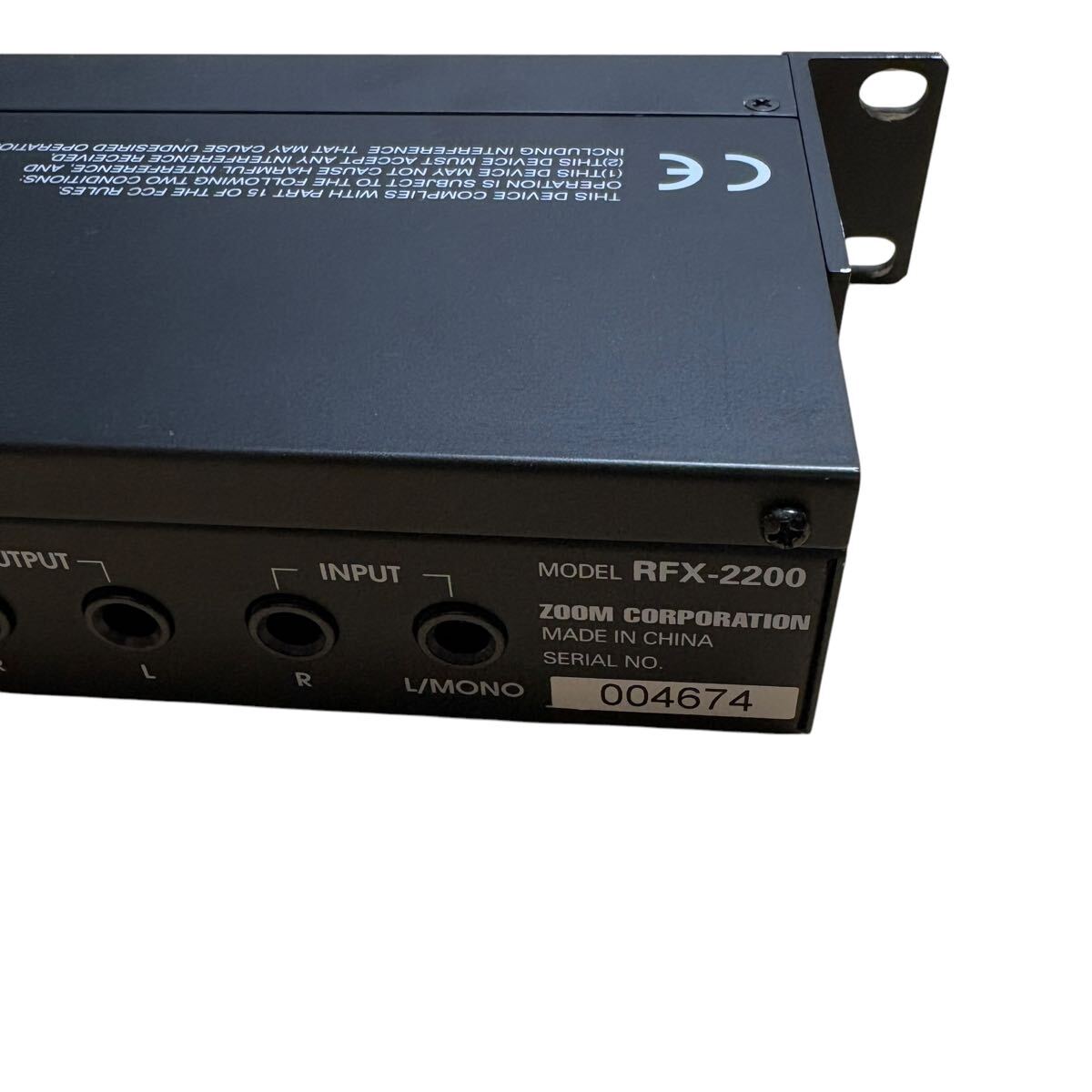 ZOOM RFX-2200 デジタルリバーブ マルチエフェクト ズーム 音響機器 PA