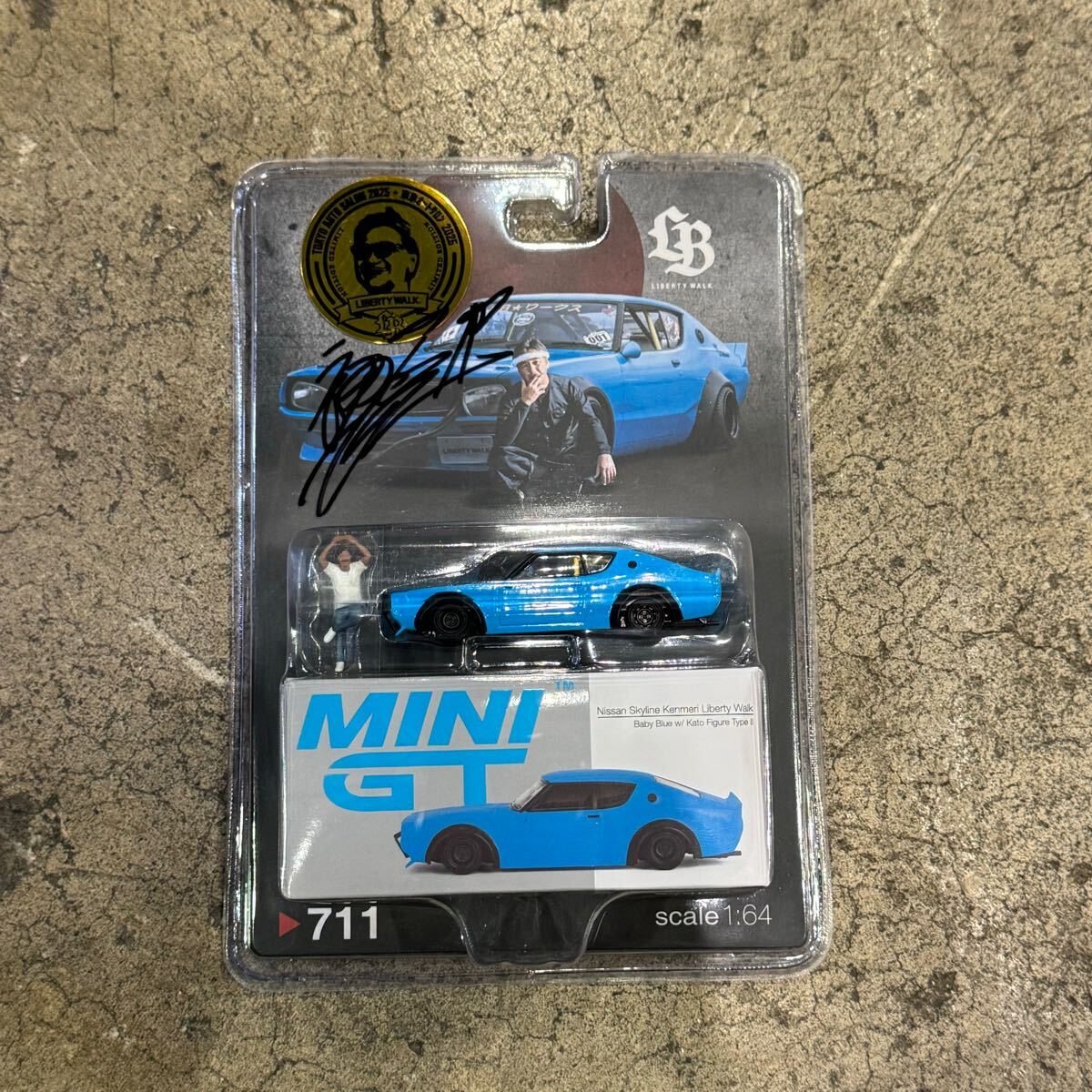 超貴重 MINI GT 1/64 Liberty Walk 加藤渉 直筆サイン入り 日産 東京オート
