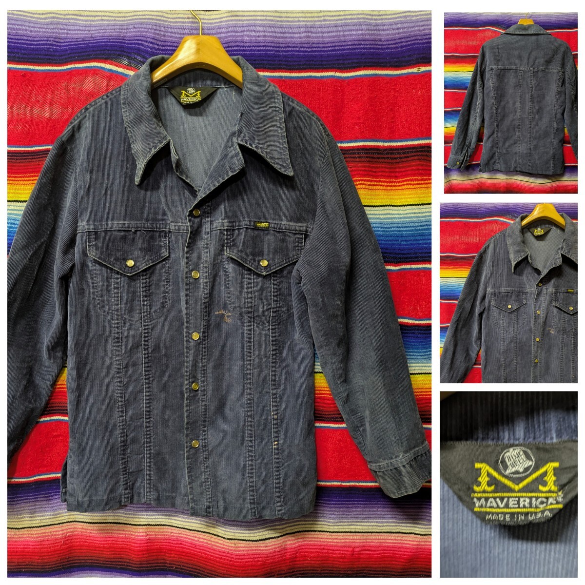 割30% 70s USA製 MAVERICK コーデュロイジャケット 1970年代 
