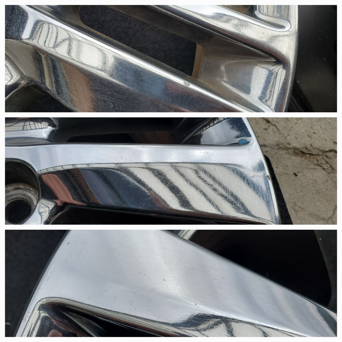 日産　オーテック　15インチ　PCD100　4H　5.5J　+40　アルミホイール4本　メッキ AUTECH PCD100 15インチ 日産E12ノート純正オーテック off+40 ノート純正ホイール