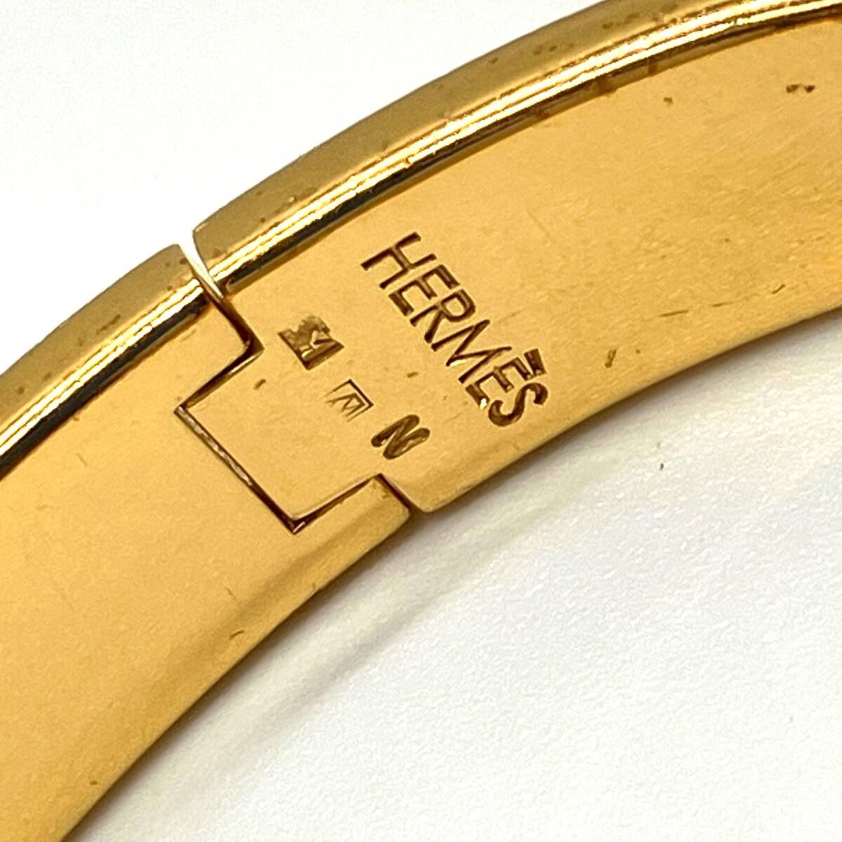 HERMES エルメス クリッククラック バングルブラスレット ゴールド 