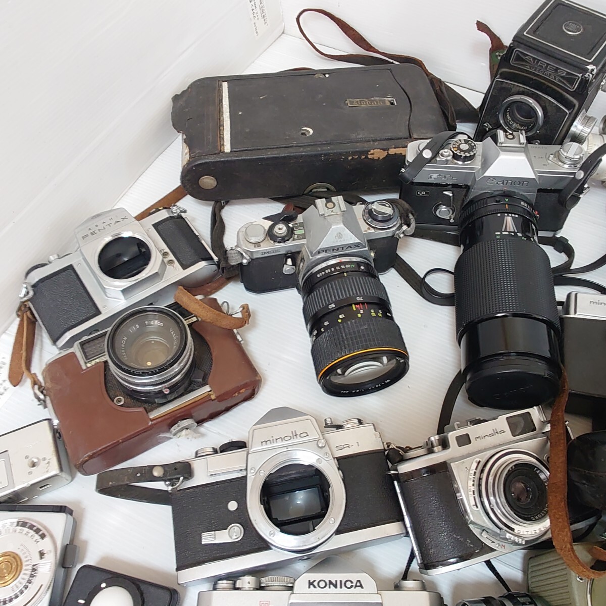 あ140 1円スタート ジャンクカメラまとめ売り Canon OLYMPUS KONICA 