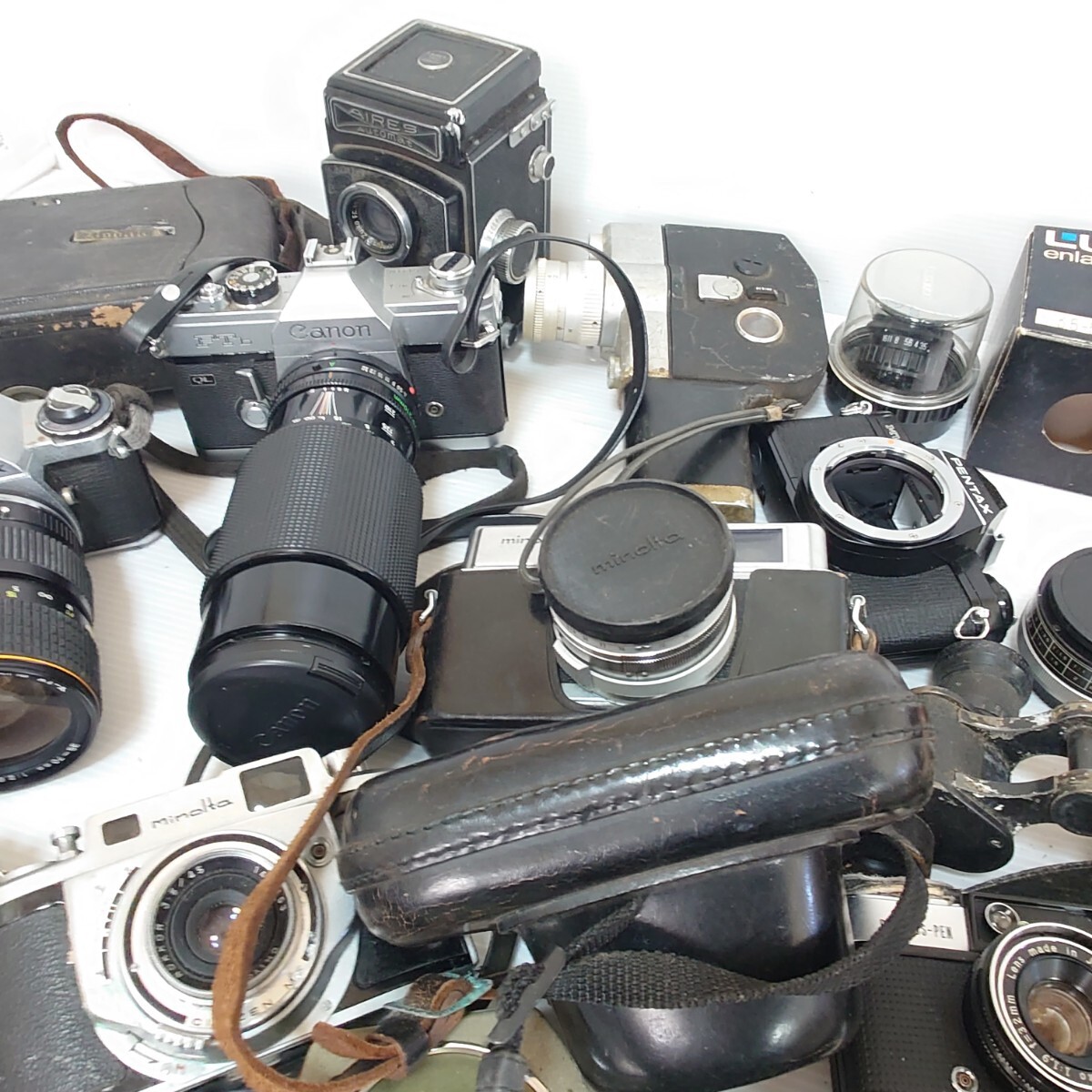 あ140 1円スタート ジャンクカメラまとめ売り Canon OLYMPUS KONICA 