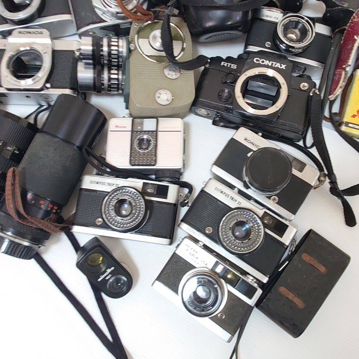 あ140 1円スタート ジャンクカメラまとめ売り Canon OLYMPUS KONICA 