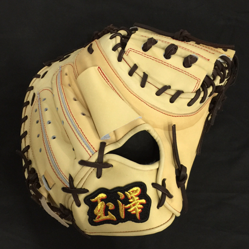 1円 TAMAZAWA 玉澤 硬式 キャッチャーミット 特別仕様 高校野球対応 グラブ キャメル 外箱付き_1