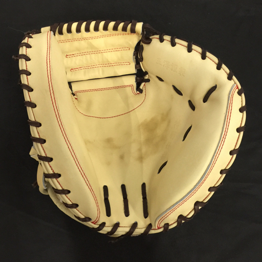 1円 TAMAZAWA 玉澤 硬式 キャッチャーミット 特別仕様 高校野球対応 グラブ キャメル 外箱付き_2