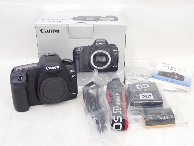 CANON/キヤノン 35mmフルサイズ デジタル一眼レフカメラ EOS 5D Mark II ボディ EFマウント 約2110万画素 元箱付 § 70E4E-1_1
