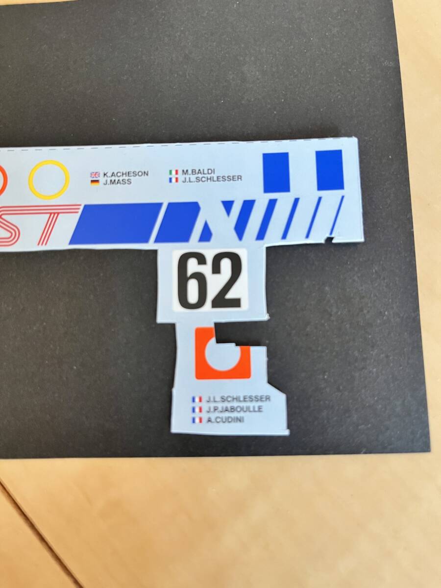 送料込み ! ! タミヤ　1/24メルセデスC9用社外デカール残り / TAMIYA田宮MercedesC9_3