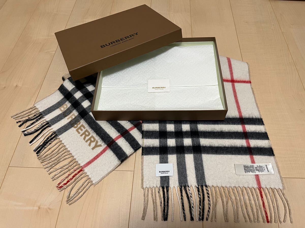 マフラー バーバリー BURBERRY カシミヤ100% カシミア100％ カシミヤ 