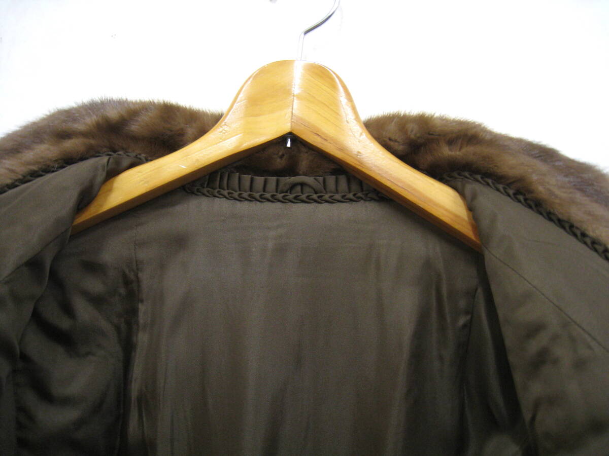 MINK ミンクファー 高級毛皮 ハーフコート ジャケット レディース 
