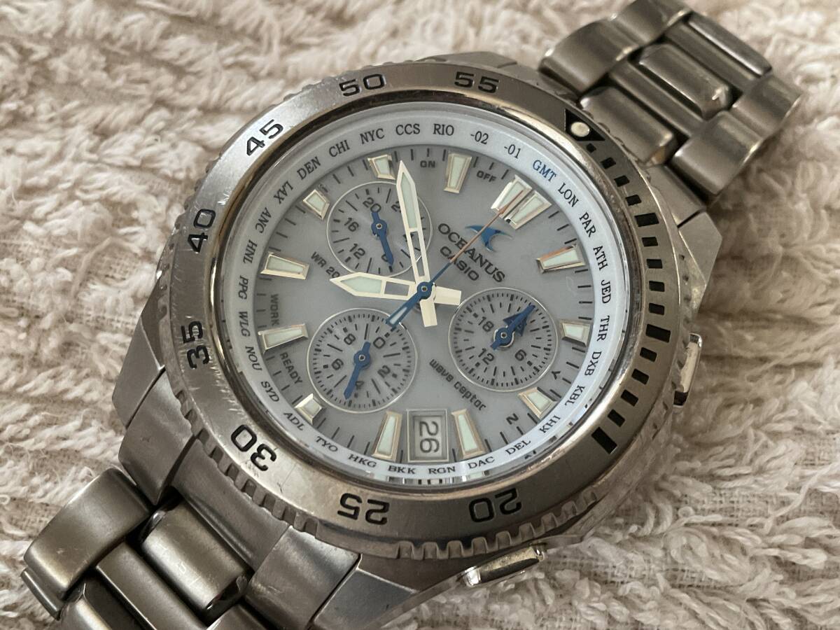 難有り カシオ オシアナス OCW-650T 腕時計 ダイバーズ ウォッチ