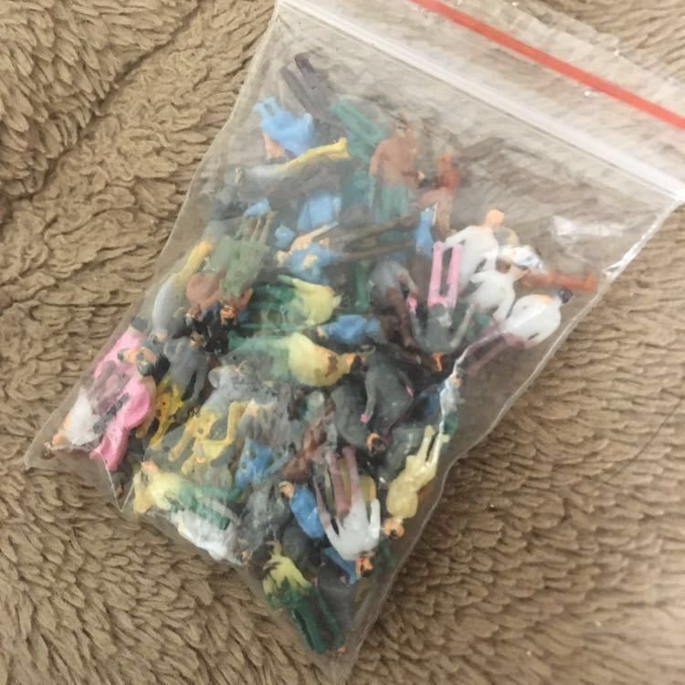 ★送料無料 新品 Nゲージ 人形 １００体 人物 人間フィギュア 塗装人 鉄道模型・ジオラマ・建築模型・電車模型に 8-11mm スケール1:150_3