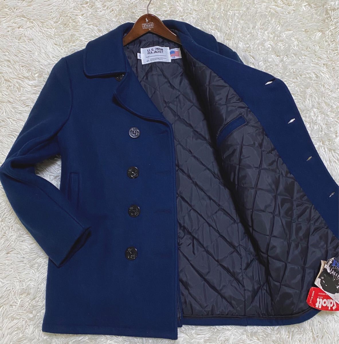 未使用タグ付き！】schott ピーコート U.S.740N PEA JACKET 希少