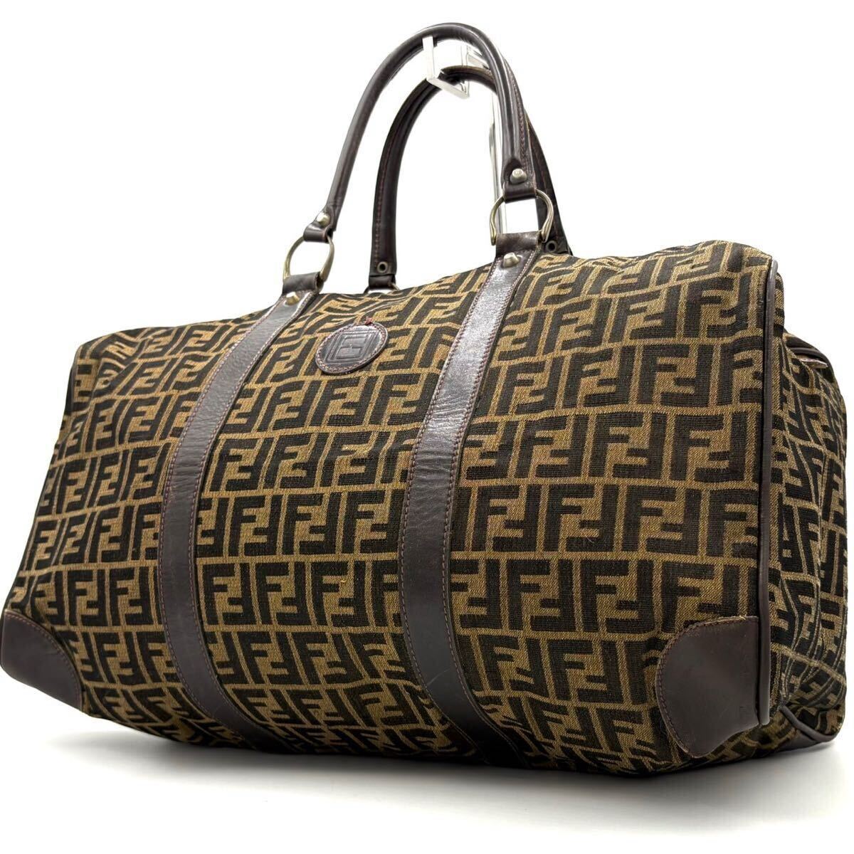 1円 【定番人気】 FENDI フェンディ ボストンバッグ ズッカ ビジネス