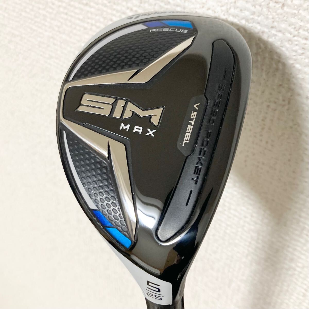 ゴルフ TaylorMade SIM MAX レスキュー 5番 25度 カバー付き