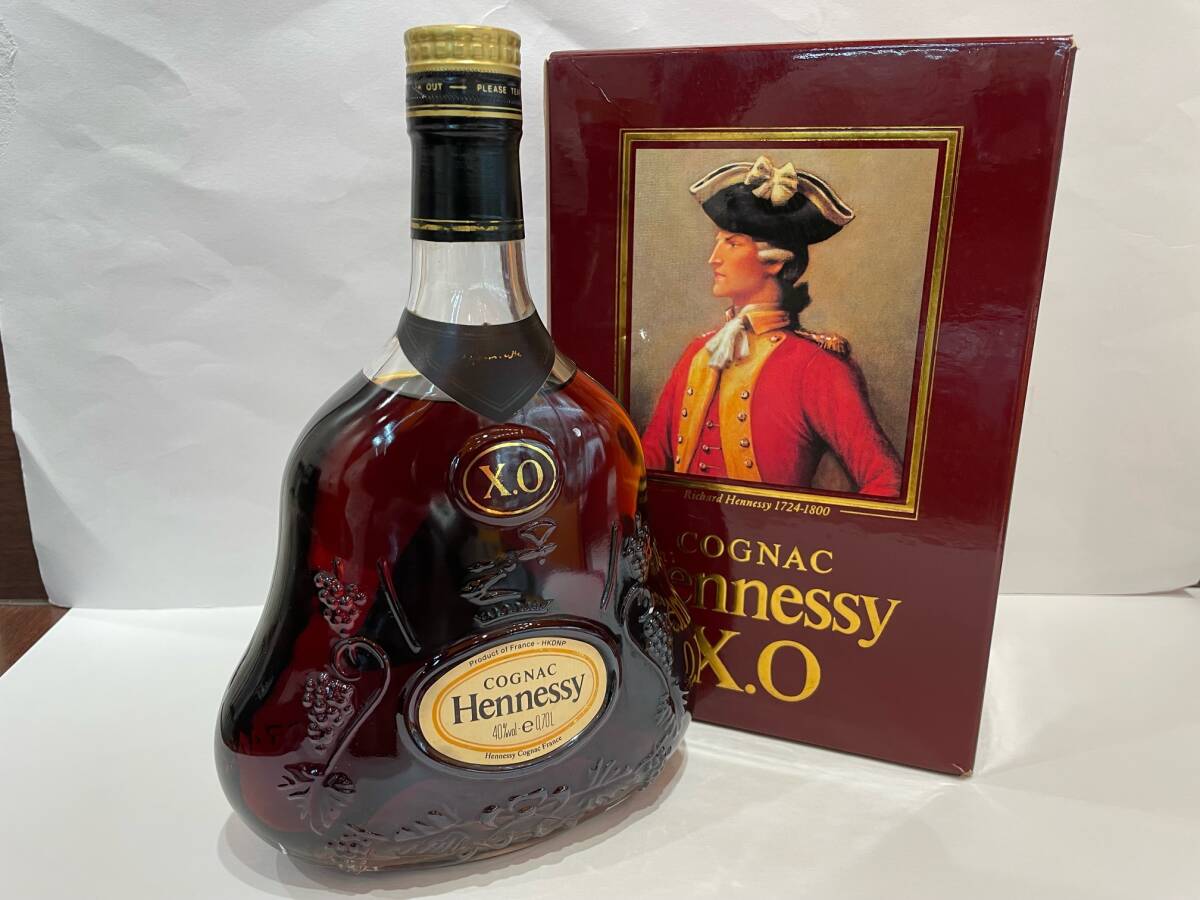 大黒屋】Hennessy ヘネシー XO 金キャップ クリアボトル コニャック 古