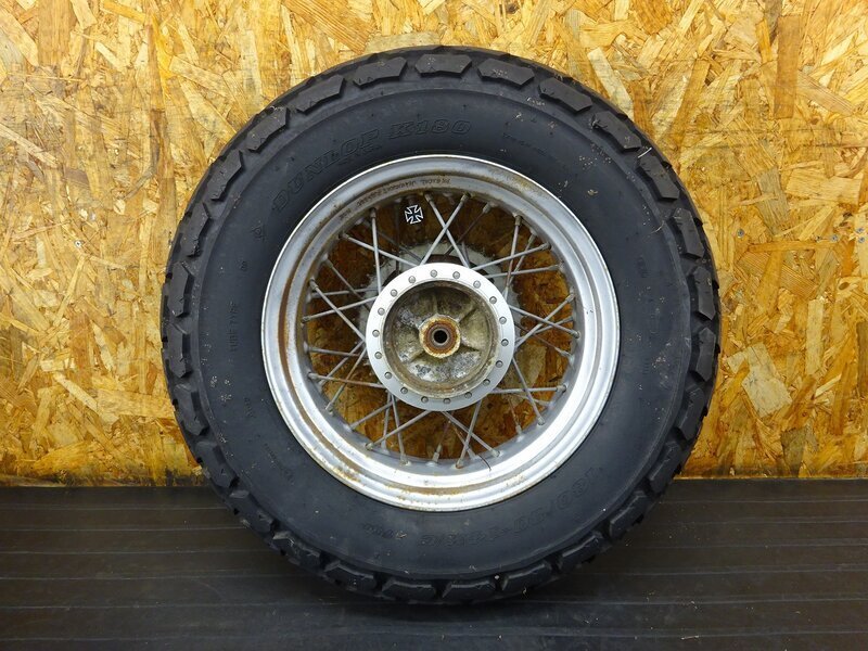 バンバン200 純正　リアホイール　タイヤ　バリ溝 250129】バンバン200(NH41A-107)□ リアホイール 14×4.50 リヤホイール