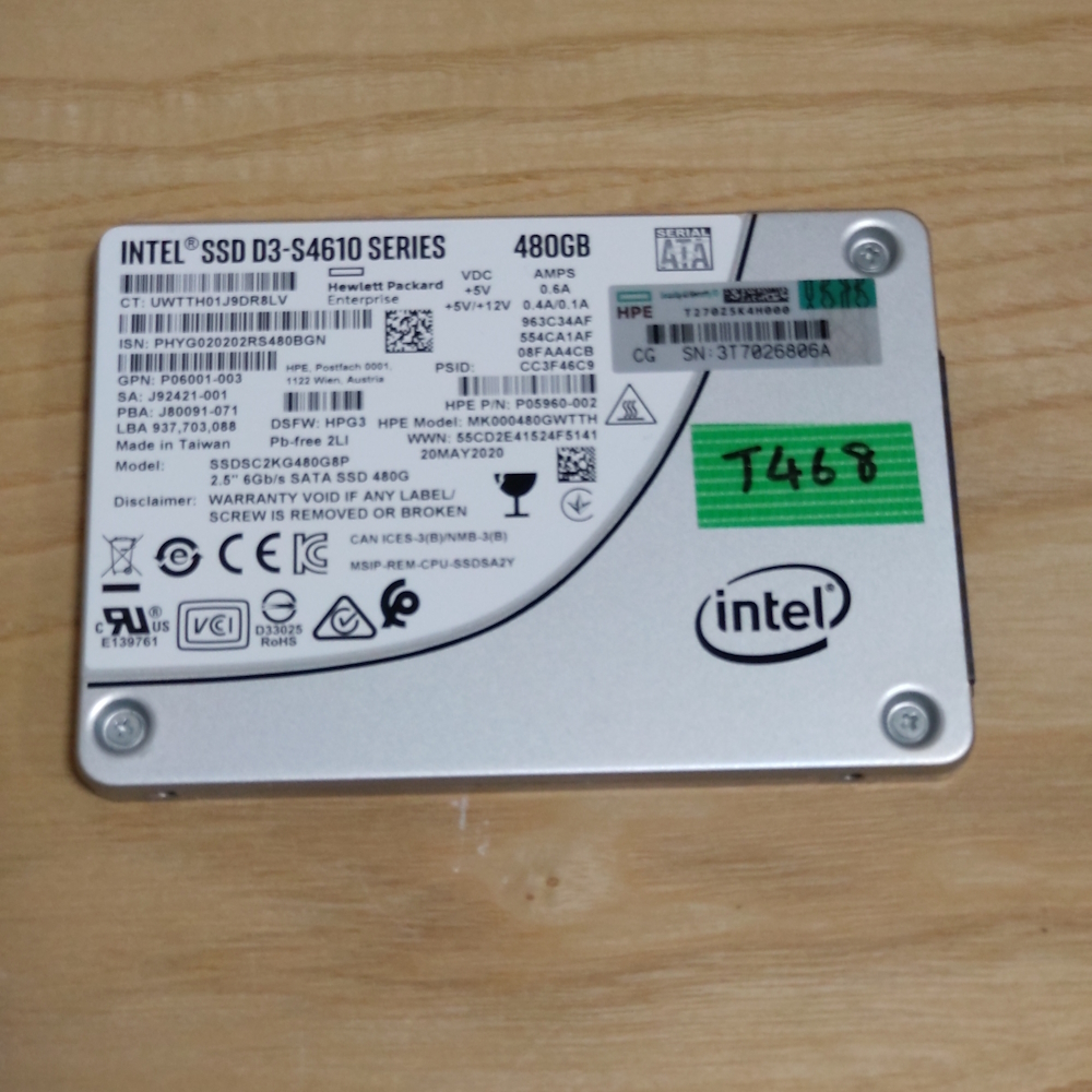 SSD D3-S4610 Intel Series - SATA com: Electronics : 2.5IN 7.68TB