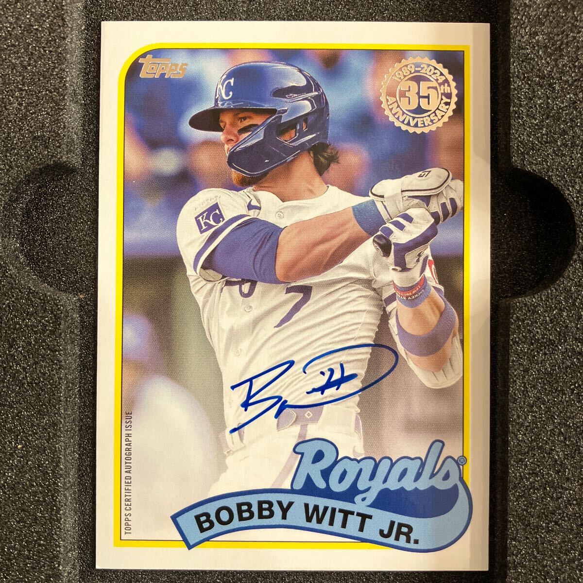 TOPPS MLB 2024 Bobby Witt Jr. ボビー ウィットJr 直筆サインカード