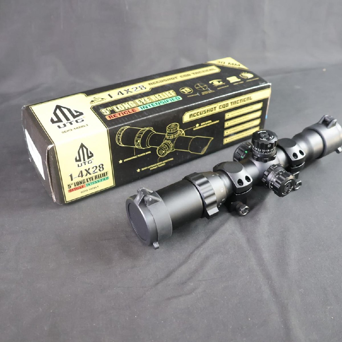 30mm Leapers CQB Scope 1-4X28 ACCUSHOT UTG AccuShot Scope