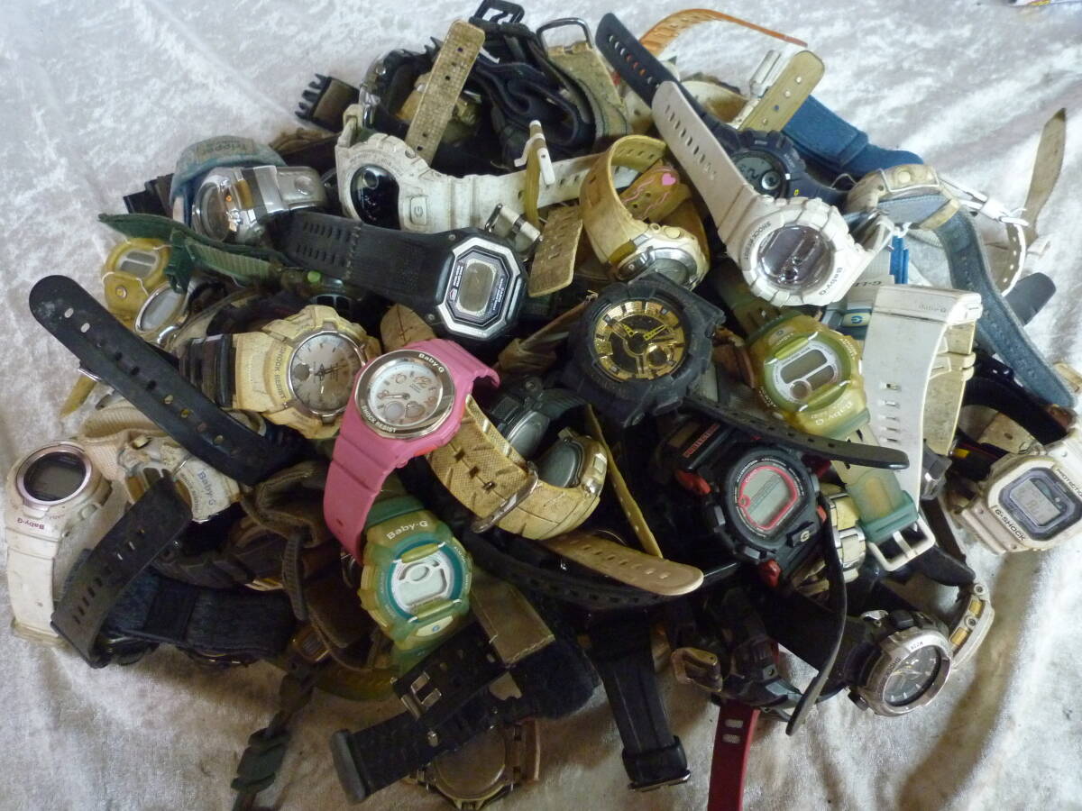 M11-66 腕時計【G-SHOCK/CASIO BABY-G のみ】大量まとめ 総重量5.0kg 