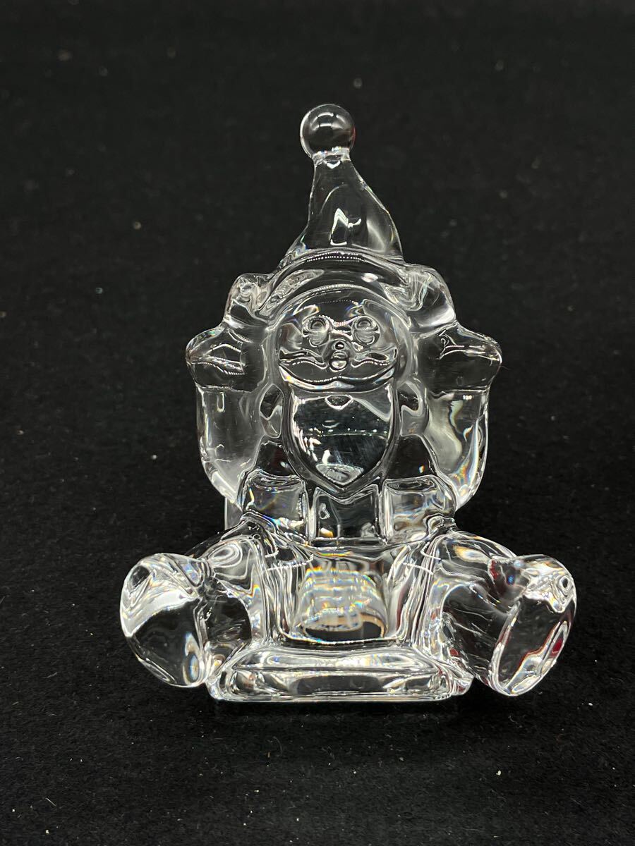 p020513 Baccarat 置物 希少 人物 バカラ クリスタル 箱付 インテリア