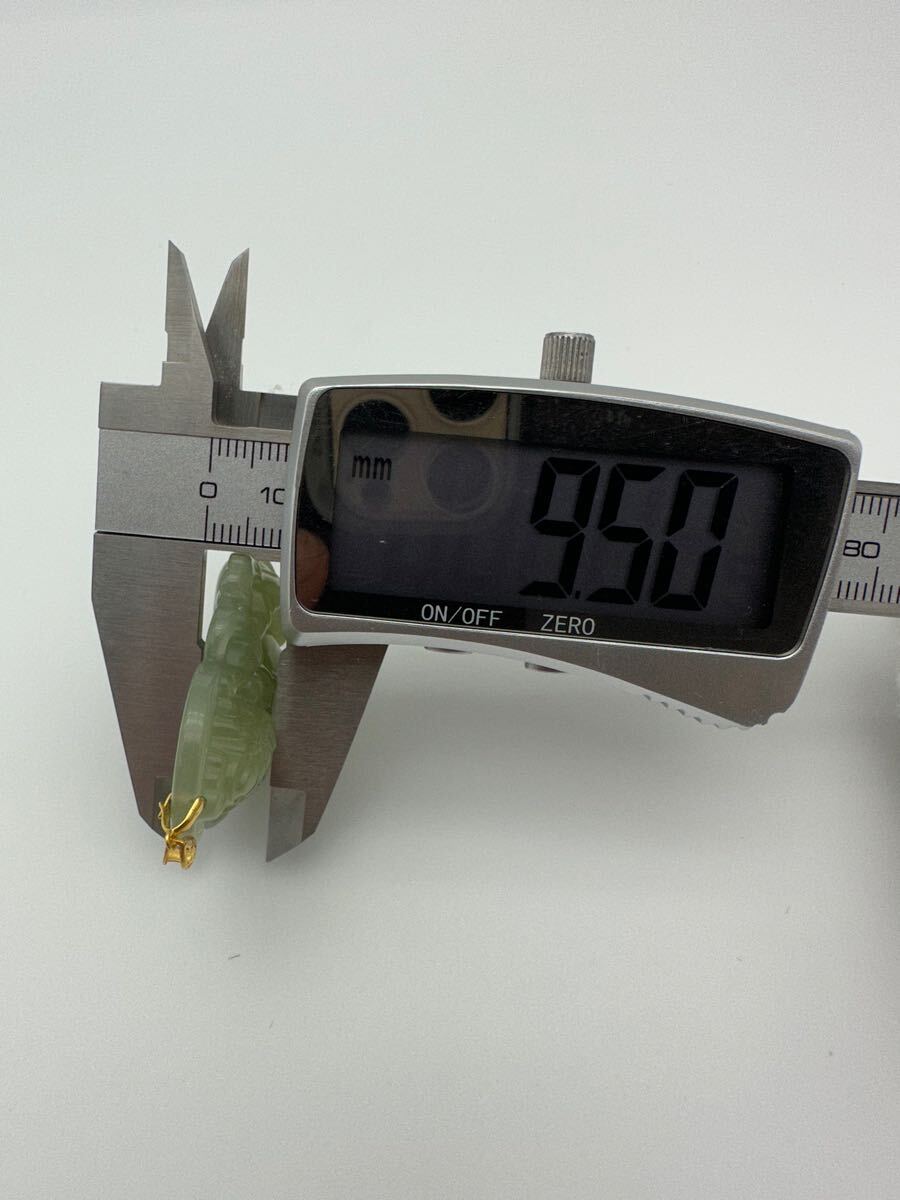 A16【稀少品】Ａ貨ミャンマー翡翠 ネックレス トップ ミャンマー産天然翡翠 天然石 ヒスイ、【鑑定済みの正規品です】AU750印_5