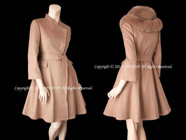 エレシス 88万 ロロピアーナカシミア FOXファープリンセスコート