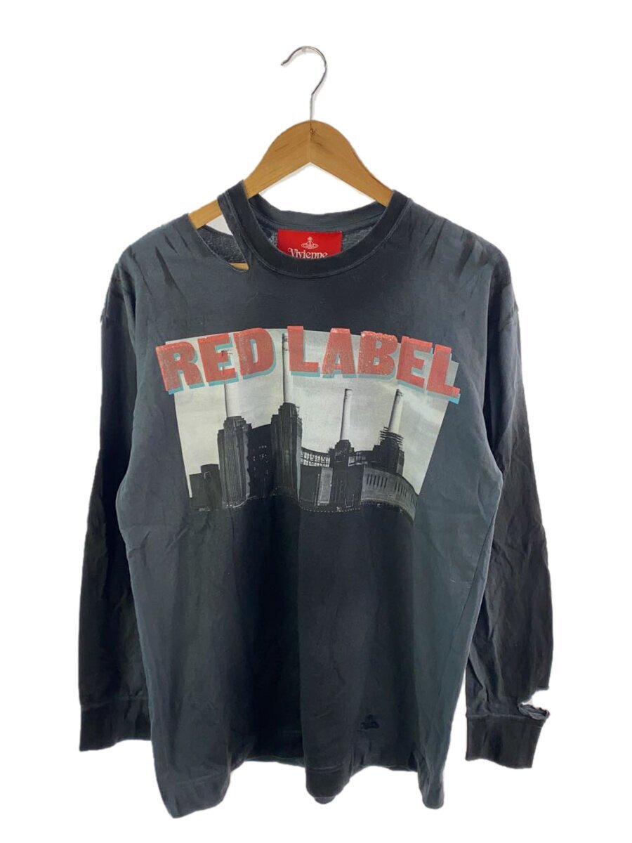 Vivienne Westwood RED LABEL◇長袖Tシャツ/-/コットン/BLK/プリント