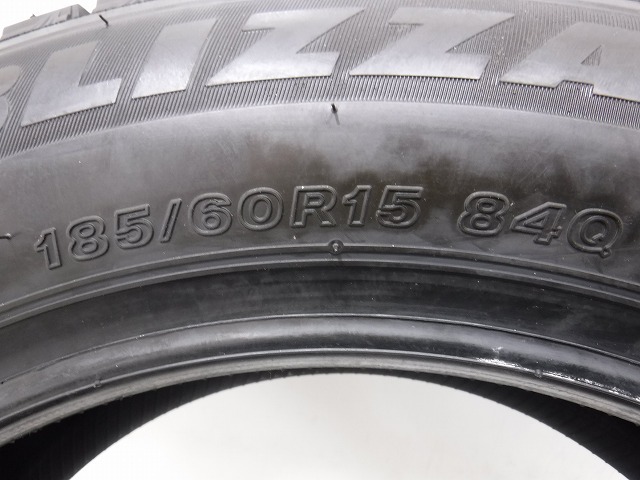 送料無料 185-60R15 9.5分山 ブリヂストン ブリザックVRX3 2024年製