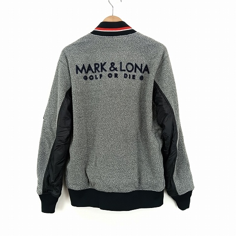 マーク＆ロナ MARK&LONA DIALOGUE JACKET MLM-9D-AD20 ゴルフウェア 50 グレー メンズ &amp; MARK LONA Olson フード付 最新2025秋冬コレクション