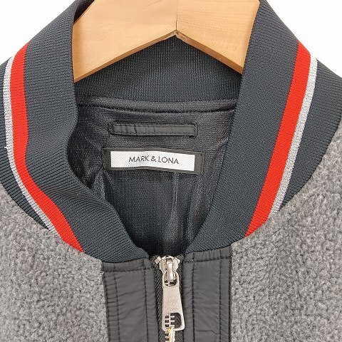 マーク＆ロナ MARK&LONA DIALOGUE JACKET MLM-9D-AD20 ゴルフウェア 50 グレー メンズ &amp; MARK LONA Olson フード付 最新2025秋冬コレクション