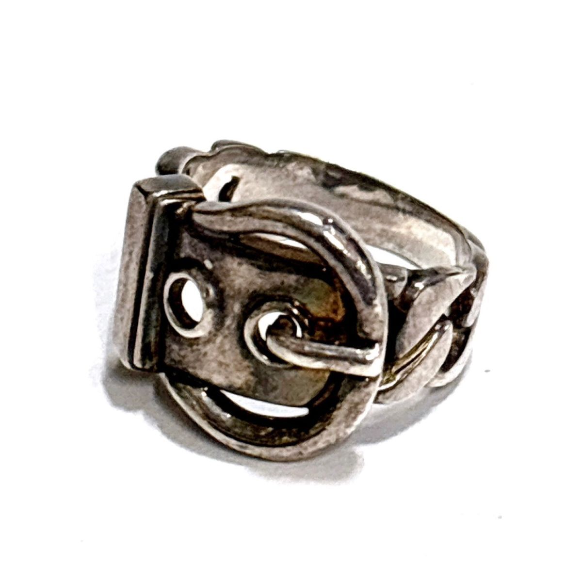 CBK968X HERMES エルメス ブックルセリエ リング SV925 SILVER シルバー 指輪 ベルトモチーフ アクセサリー_1