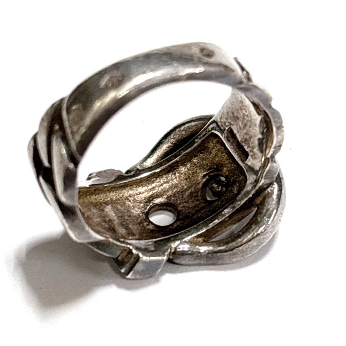 CBK968X HERMES エルメス ブックルセリエ リング SV925 SILVER シルバー 指輪 ベルトモチーフ アクセサリー_5