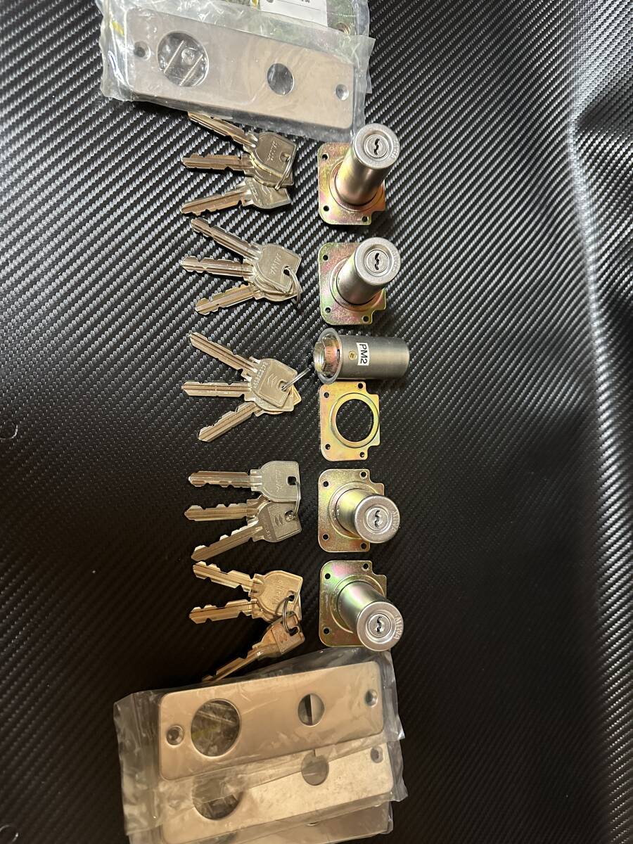 未使用品　U9/PMK 鍵3本組み　美和ロック　面付錠　鍵屋さん　不動産管理会社さん　修理業者さん　必見！！！_1
